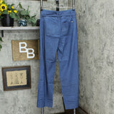 NWT G.I.L.I. Women's Wide Leg Chambray Denim Pants With Tie Waist. A354266 6