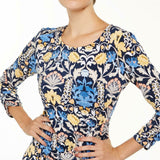 NWT INC International Concepts Printed Asymmetrical Midi Dress Medium