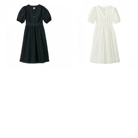 A New Day Women's Short Sleeve Eyelet Midi Dress Biggybargains A New Day Women's Short Sleeve Eyelet Midi Dress Biggybargains