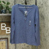 Karen Scott Women's Cotton Henley Top