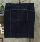G by Giuliana Women's Plus Size Zip-Front Denim Skirt 18W