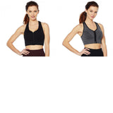 Copper Fit Women's Seamless Zip Front Sports Bra