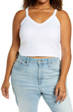 BP. Women's Plus Size V-Neck Rib Camisole Cami