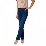 NYDJ Petite Marilyn Straight-Leg Jeans With Double Button Closure