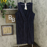 Love Squared Women's Plus Size Trendy Pleated Surplice Dress