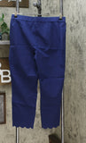 NWT Lemon Way Women's Flawless Twill Scallop Hem Crop Pants 10 14 16