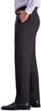 Haggar Comfort Straight-Fit 4-Way Stretch Wrinkle-Free Flat-Front Dress Pants