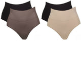 Nearly Nude 2 Pack Smoothing Modal Cotton High Waist Brief Panties