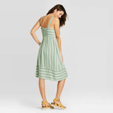 Universal Thread Women's Striped Sleeveless Button Front Sun Dress