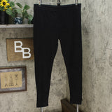 Cuddl Duds 2 Pack Fleecewear Stretch Leggings Oatmeal Heather / Black Plus 1X