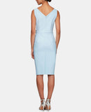 Alex Evenings Women's Compression Embellished Ruched Sheath Dress