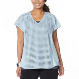 MarlaWynne WynneLayers Women's Mixed Media V-Neck Boxy Top