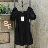 Who What Wear Women's Puff Short Sleeve Mini Babydoll Dress