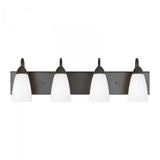Sea Gull 4 Light Bathroom Vanity Light. 4420204-710 Burnt Sienna