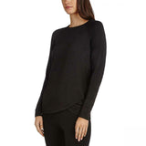 Danskin Women's Long Sleeve French Terry Crossover Top