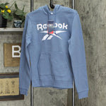 Reebok Men's Logo-Print Fleece Pullover Hooded Hoodie
