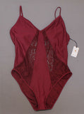 Shade & Shore Women's Crochet Inset One Piece Swimsuit. AF357O-Nopads
