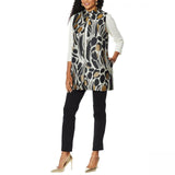 Slinky Brand Women's Jacquard Duster Vest With Pockets
