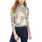 Love, Fire Women's Junior Fit Plush Tie Dye Turtleneck Top