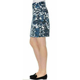 S.C.& CO. Women's 360 Degrees Tummy Control Skort Blue Floral Small