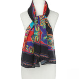 DG2 by Diane Gilman Women's Chiffon Printed Square Scarf