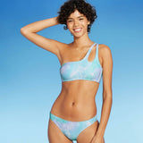 Xhilaration Women's Tie Dye One Shoulder Bikini Top
