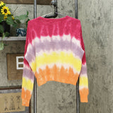 Wild Fable Women's Crewneck Oversized Tie Dye Pullover Sweater