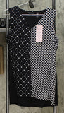 Nina Leonard Women's Jersey Knit Twin Print Sleeveless Tunic Top. 652772