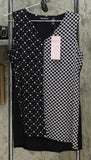 Nina Leonard Women's Jersey Knit Twin Print Sleeveless Tunic Top. 652772