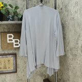 Slinky Brand Women's Plus Slinky Knit Tank And Jacket Set Gray 1X