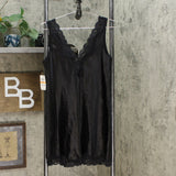 Thalia Sodi Women's Lace Trimmed V-Back Chemise Gown