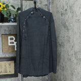 G.I.L.I. Women's Knit Sweater Cape With Snap Detail