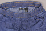 DG2 by Diane Gilman Women's Softcell Denim Wide Leg Pants Indigo Petite Large