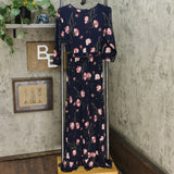 Isabel Maternity by Ingrid & Isabel Floral 3/4 Sleeve Knit Wrap Maxi Dress