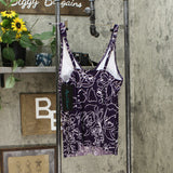 Aqua Green Women's Hardware Detail Tankini Top