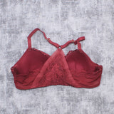 Auden Women's Ace Lightly Lined Lace Demi Racerback Bra