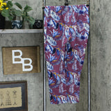 Women with Control Women's Pull-On Printed Crop Pants Leaf Small