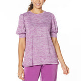 NWT DG2 By Diane Gilman Womens Balloon-Sleeve Tee. 697877 Medium