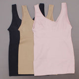 Nearly Nude Women's Plus Size 3 Pack Seamless Shaping Tank Tops