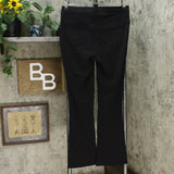DG2 by Diane Gilman Women's Pull On Stretch Ponte Boot-Cut Pants Black Medium