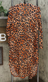 G by Giuliana Women's Petite Printed Slub Hacci Knit Duster Cardigan