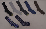 Ralph Lauren Polo Perry Ellis Gold Toe Mens LOT OF 7 Pairs Assorted Dress Socks