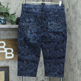 Susan Graver Printed High Stretch Denim Pedal Pusher Jeans