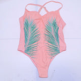 Xhilaration Plus Size Palm Print Scoop Back One Piece Swimsuit. AF952 Coral 16W
