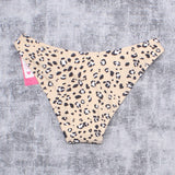Xhilaration Women's Animal Print High Leg Scoop Bikini Bottom