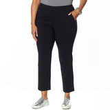 MarlaWynne Women's Petite Stretch Twill FLATTERfit Pants With Pockets