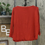 Eileen Fisher Women's V-Neck 3/4-Sleeve Top