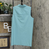 Alfani Women's Sleeveless Knit Button Front Tunic Blouse