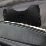 Shinola Zip Top Leather Messenger Camera Bag Black
