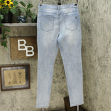 DG2 by Diane Gilman Women's Tall Virtual Stretch Crosshatch Destructed Skinny Jeans